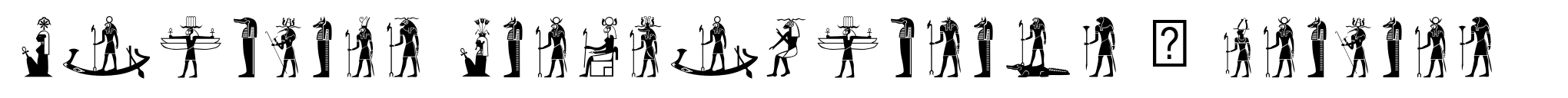 Egyptian Hieroglyphics – Deities image